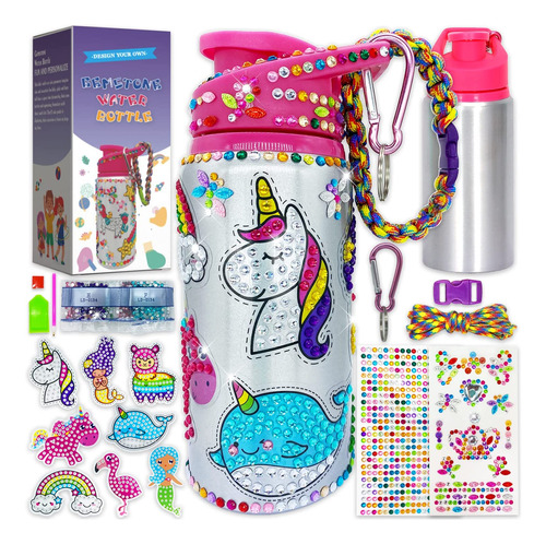 Decora Tus Propios Kits De Botellas De Agua Para Niñas De 4 