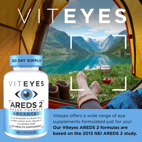 Viteyes Areds 2 Advanced Apoyo Macular Vitaminas 60 Cápsulas