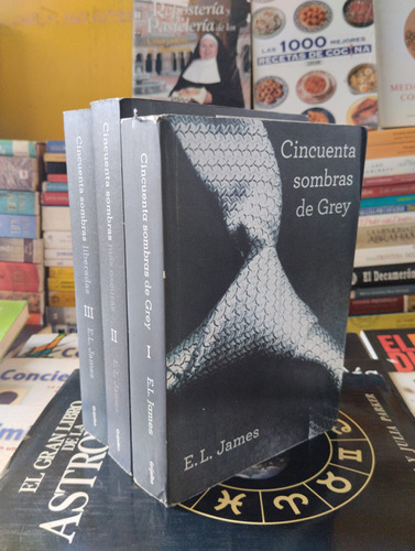 Libro Cincuenta Sombras De Grey, Trilogía Completa Por E. L 