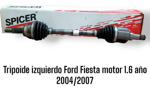 Tripoide Izquierdo Ford Fiesta Motor 1.6 Año 2004/2007