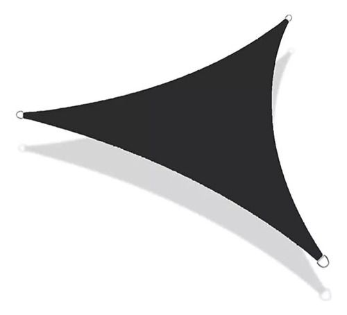 Toldo Vela Decorativa Triangular Negro 90% 3m X 4m X 4.9m