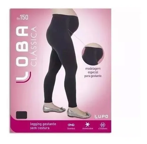 Calça legging hotsell preta para gestante