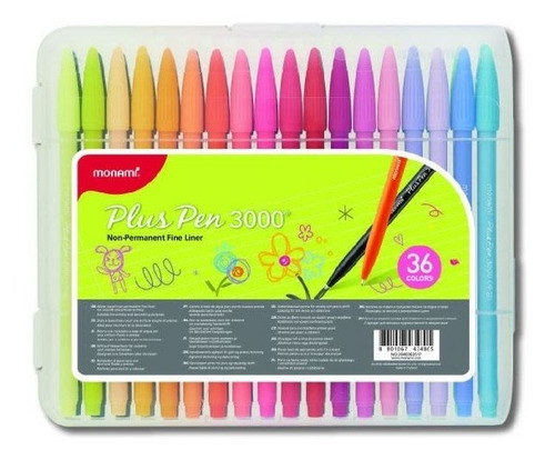 Monami Plus Pen 3000 36 Colores