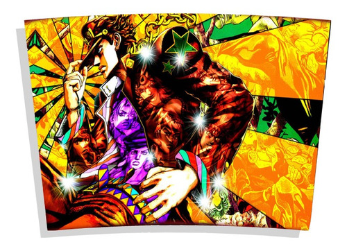 Imagem 3 de 5 de Kit Copo Térmico Anime Jojo's Bizarre Adventure E Caderneta