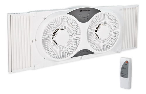 Comfort Zone Cz310r - Ventilador De Ventana Doble Reversible