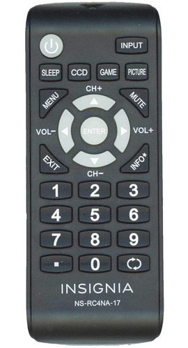 Control Remoto Ns-rc4na-1 7 Para Tv Insignia Original