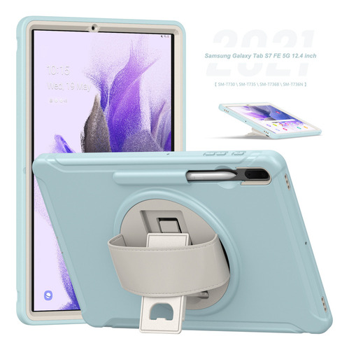 Nuevo 2024 Funda Protectora Azul Hielo Para Samsung Tab