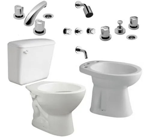 Combo Juego Baño 3 Piezas Ferrum Andina Griferia Fv Pampa