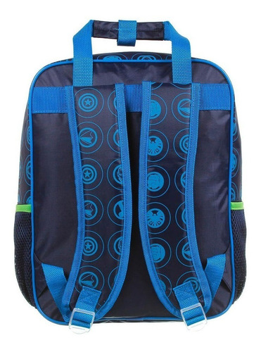 Mochila Poliéster De Costas Avengers Animated Dmw 11595 Cor Azul