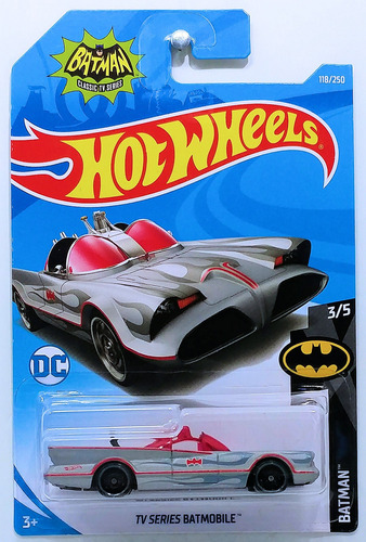 Hot Wheels Escala 1:64 #118 Tv Series Batmobile Batman 3/5