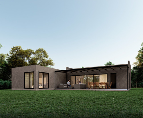Moderna Casa De Diseño Minimalista En Barrio Cerrado Los Juncos Luján