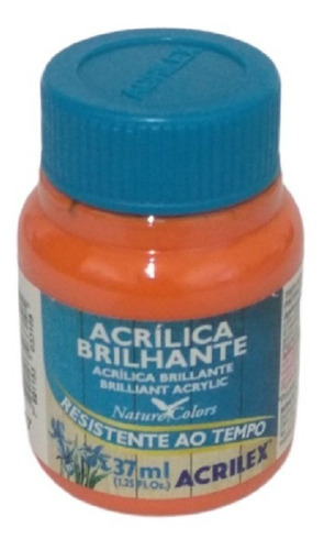 Tinta Acrílica Brilhante Laranja - 517 - Acrilex - 37ml