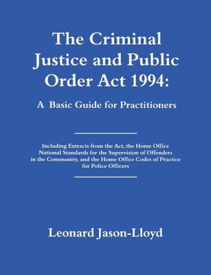 Libro The Criminal Justice And Public Order Act 1994: A B...