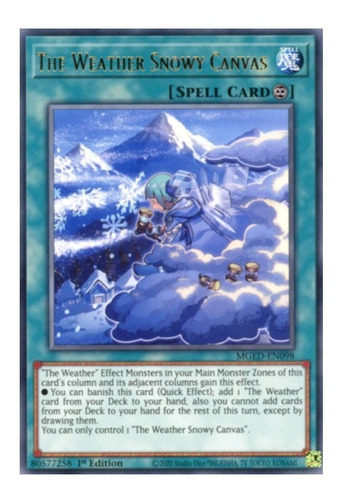 Yugioh The Weather Snowy Canvas - Mged-en098 Rare