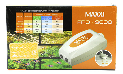 Compressor Para Aquário Maxxi 9000 220v
