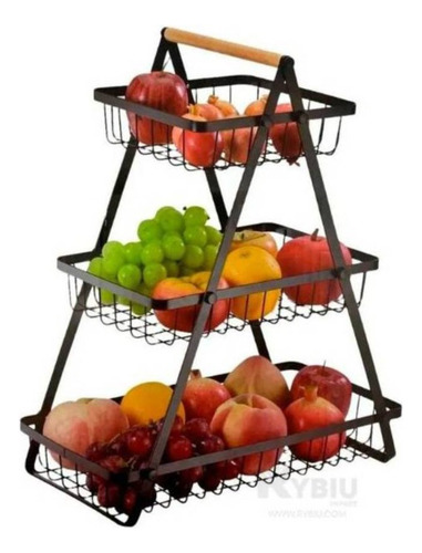 Cesta Multiuso De Futras/pan Soporte Portatil 3 Niveles