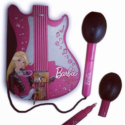 Imagen 1 de 3 de Barbie Diario Secreto De Guitarra Secret Diary Guitar