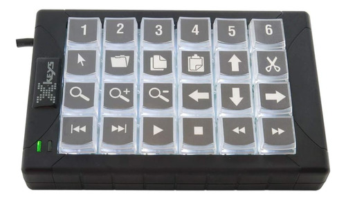 Teclado Numerico Y Programable-blanco/negro X-keys 24 Tec...