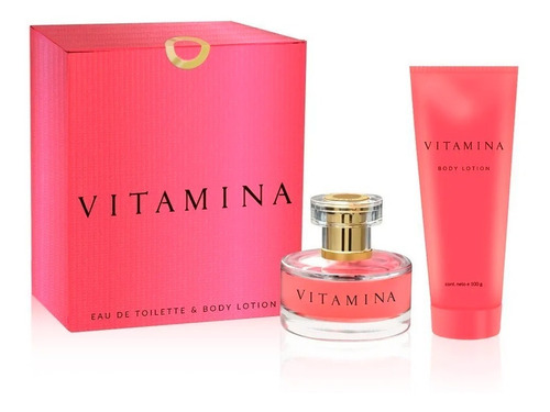 Vitamina Perfume De Mujer Edt 60ml + Body Lotion 100gr