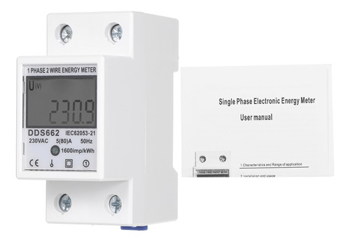 Medidor De Energía Monofásico Ac 230v Sin Luz De Fondo Dds66