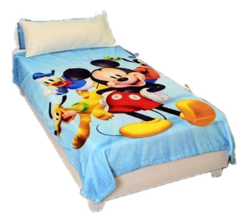 Frazada Cobertor De Mickey Mouse Individual 