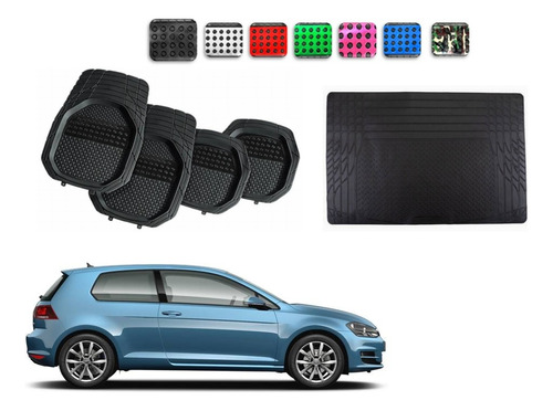 Tapetes 4pz Color 3d + Cajuela Vw Golf A6 2010 - 2018 2019