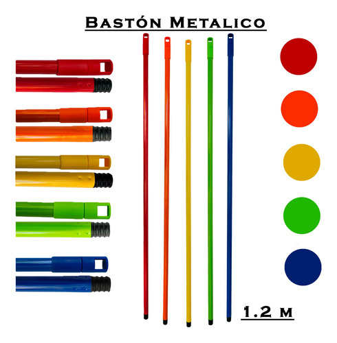 6 Escoba Súper Cepillo Económico Mega Ideal C/bastón Metal