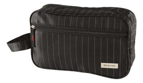 Necessaire Masculina Stripes Com Alça E Bolso Lateral