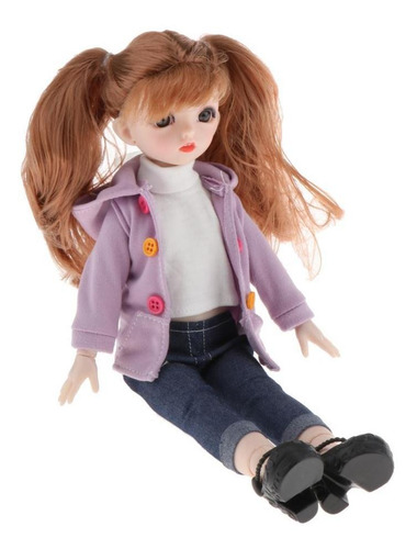 Imagem 6 de 10 de Menina Bebê Bola Conjunta Boneca Criança Brinquedo M