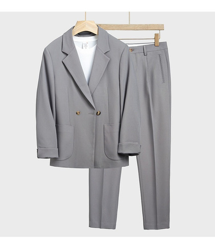 Traje Formal Hombre Blazer Y Pantalón Uniforme, 2 Piezas