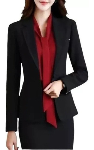 Blazer Fino Informal De Corte Slim Para Mujer