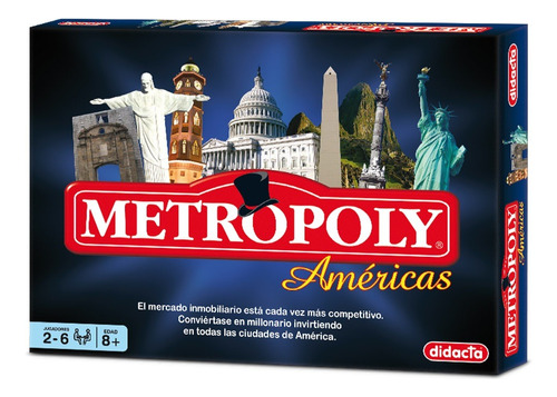 Juego De Mesa Metropoly Américas Negocio Inmobiliario