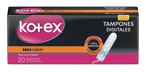 Tampones Digitales Super Intenso Kotex X20 Uni