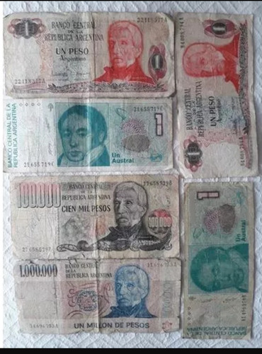 Billetes Antiguos Argentinos ( Lote)