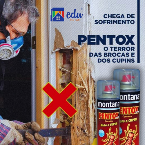 Mata Cupim E Formiga Broca Pentox Spray 400ml Montana