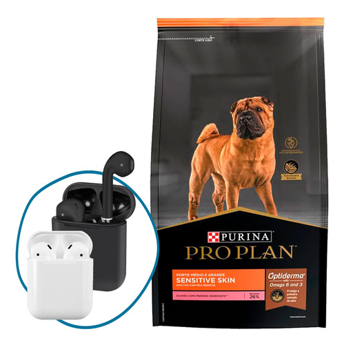 Alimento Purina Pro Plan Sensitive Skin 15 Kg + Regalo