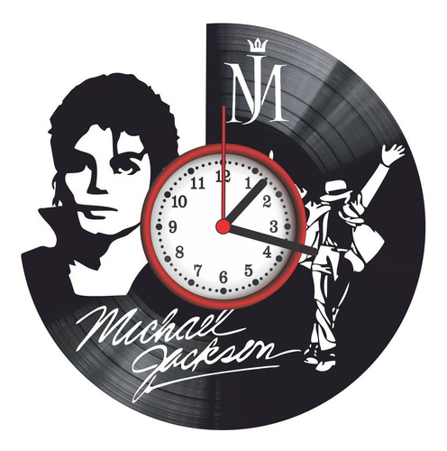 Relógio De Parede Disco Vinil - Michael Jackson, Pop Music