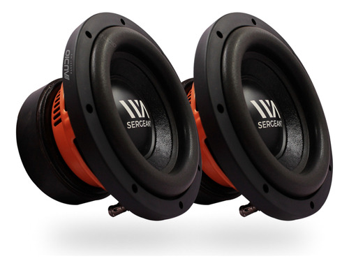 Par De Subwoofers 8 PuLG Waraudio Sgt84 Doble Bobina 400wrms