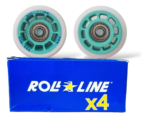 Ruedas De Agarre Fox Roll Line X4 + Rulemanes,italianas