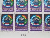 Comprar Argentina Plancha Completa Estampillas Gj. 1657 Cuenca Plata