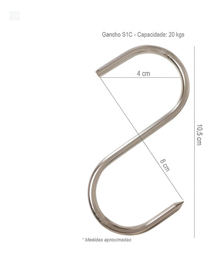 Suporte Tendal Freezer 3pçs E 12 Ganchos S1c Estanhado