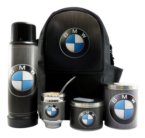 Set Matero Eco Cuero Costurado - Bmw Marca Autos