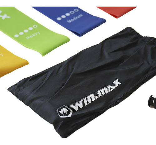 Kit 5 Mini Bands Faixas Elásticas Winmax Coloridas