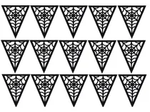 Comprar Banderín Plástico Telaraña Halloween Artevic 10 Tiras
