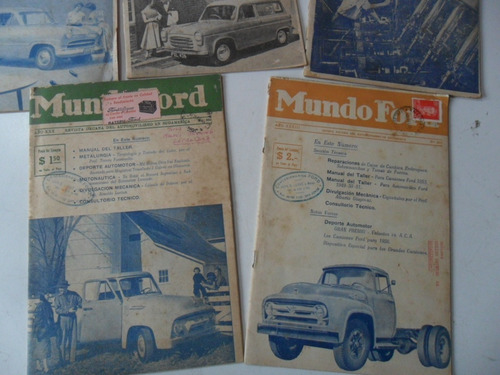 Lote Revista Mundo Ford Antiguo No Folleto Concesionaria