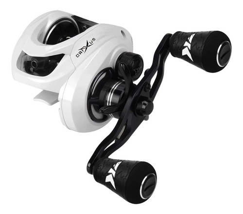 Imagen 1 de 10 de Reel Kastking Crixus Glacier White 7+1 Rulemanes 8kg 6.5:1