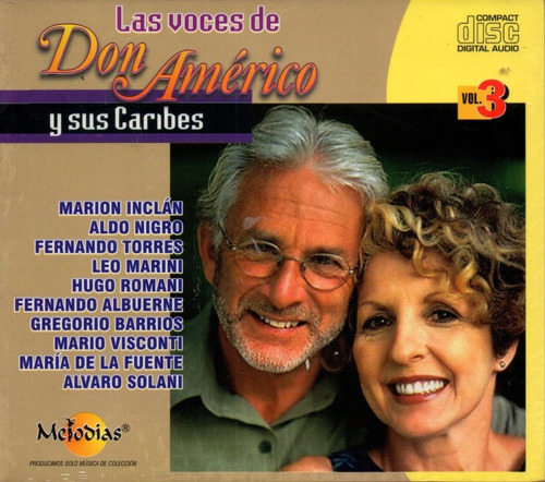 Cd Las Voces De Don Americo Y Sus Caribes Vol. 3