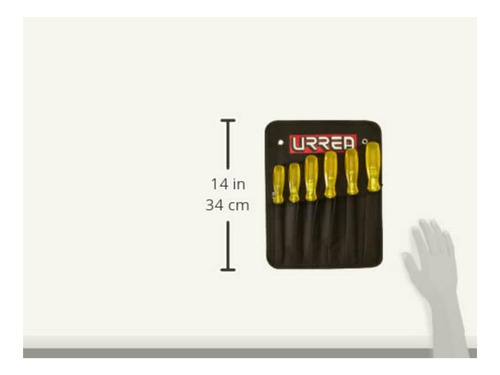 Urrea 9600g Juego De 6 Destornilladores Ámbar Combinado
