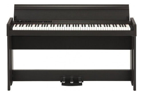Korg C1 Piano 88 Teclas Martillo Con Mueble 3 Pedales Color Marrón
