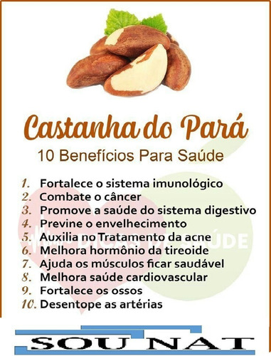 Castanha Do Pará S/casca Inteira 500g Safra Nova Com Laudo
